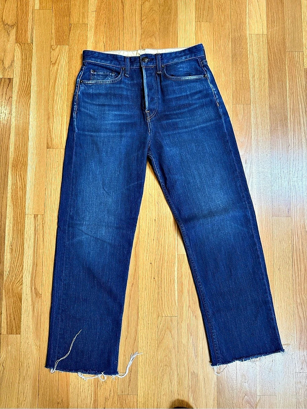 rag & bone Maya High-Rise Straight Leg Jeans in Blue Waist 27